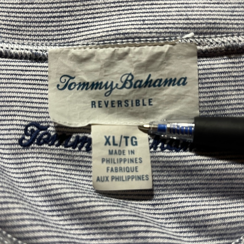 TOMMY‎ BAHAMA  Reversible, Full Zip Sweater Gray  Women’s Sz XL - Picture 10 of 11